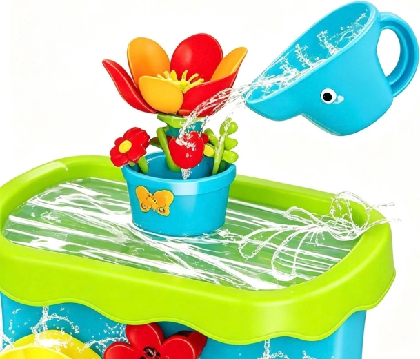 Juego con agua y arena
