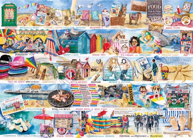 Puzzle Tumbonas y burritos de 1000 piezas