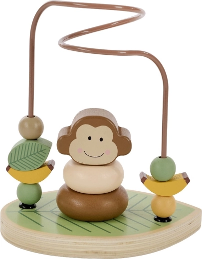 Jabadabado monito interactivo – juguete de motricidad con cuentas