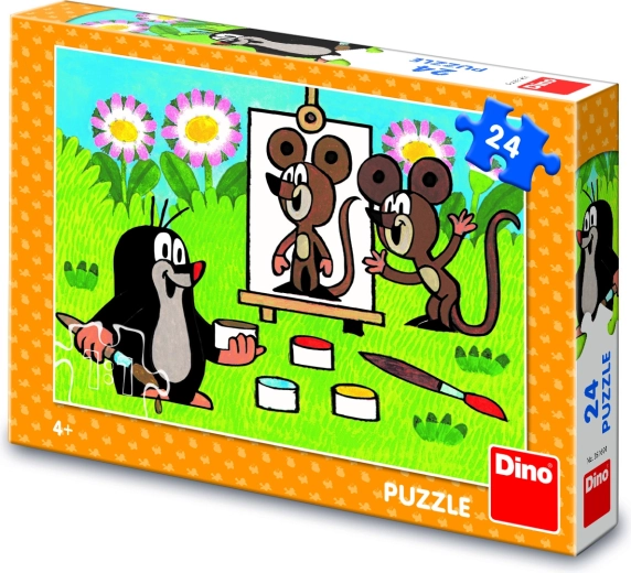 El Topo pintor – puzle infantil Dino de 24 piezas