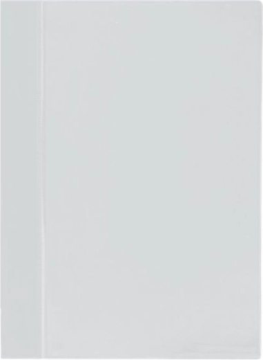 Carpeta de pinza A4 de PVC con bolsillo frontal – blanca