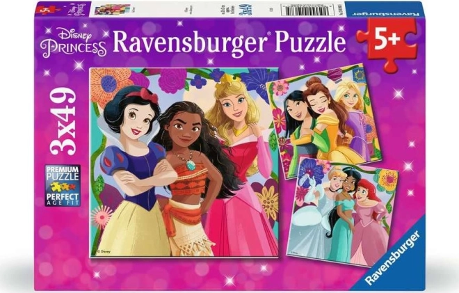 Puzzle Ravensburger Disney: Princesas de cuentos 3x49 piezas