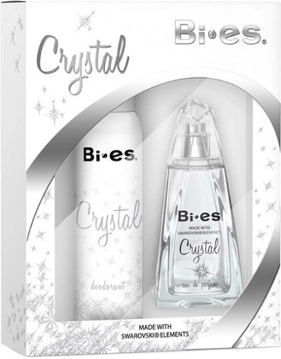 Set de regalo para mujeres BI-ES Crystal – agua de perfume 100 ml + desodorante 150 ml