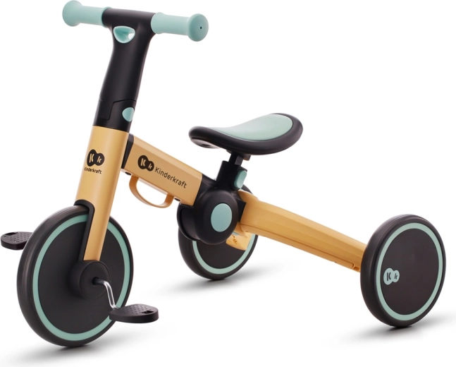 Kinderkraft 4Trike 3v1 triciclo infantil plegable y bici de equilibrio Sunflower Blue