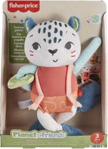 Fisher-Price Planet Friends panterita de peluche: juguete sensorial para bebés