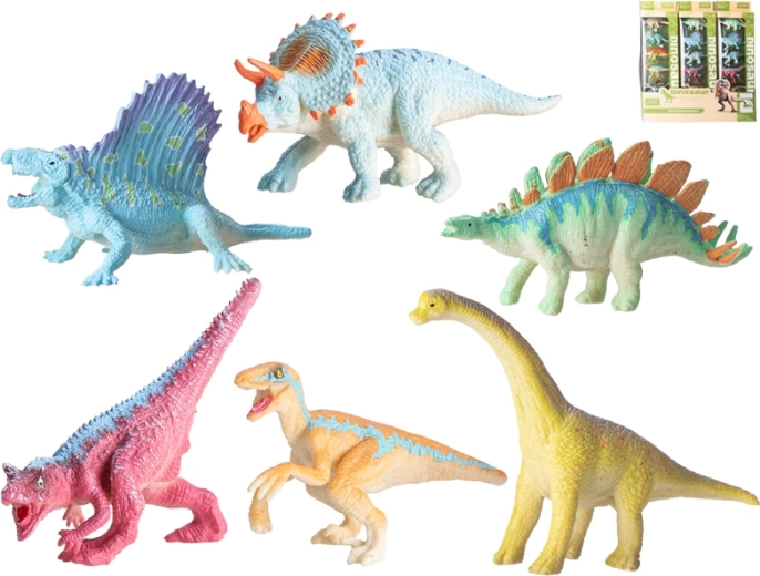 Set de dinosaurios de plástico 6 uds. (9–12 cm)
