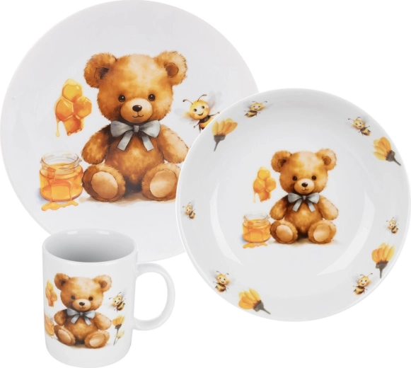 Set de vajilla infantil Osito 3 piezas