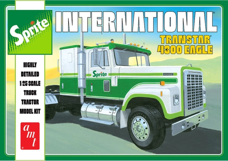 Modelo de plástico del tractocamión International Transtar 4300 Eagle Sprite 1:25 AMT