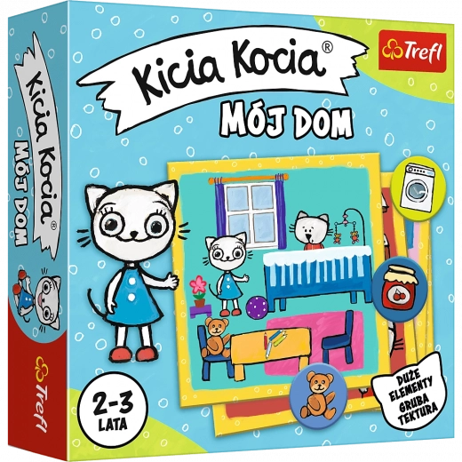Juego de cartas El Gato Kicia: Mi casa para niños