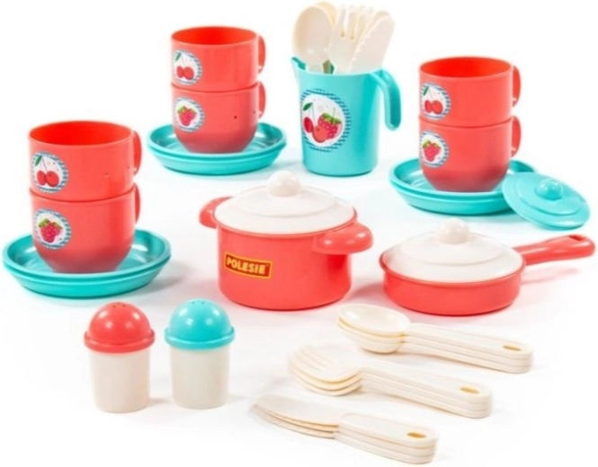 Juego infantil de vajilla Gazdinka para 6 personas, 38 piezas