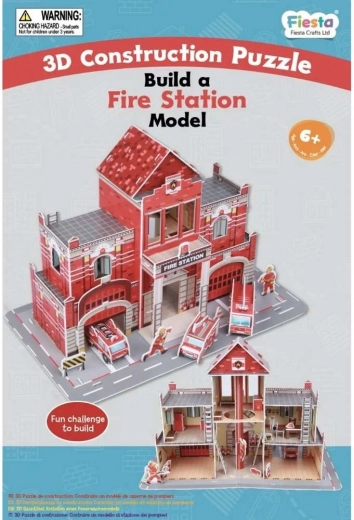 Fiesta Crafts rompecabezas 3D Estación de Bomberos