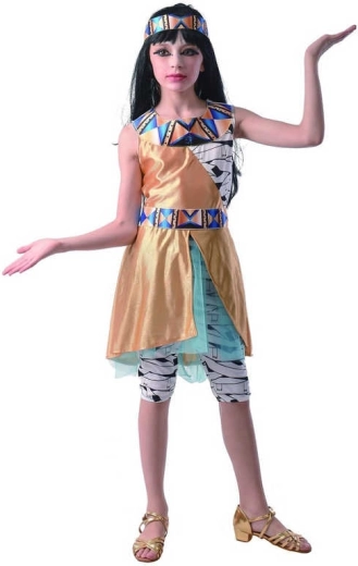 Disfraz de carnaval de Cleopatra para niñas, talla M (120–130 cm)