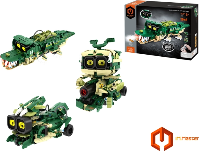 iM.Master kit de construcción robot cocodrilo 3 en 1 RC con control remoto