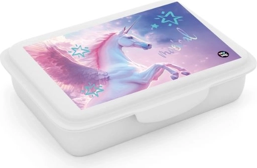 Caja para la merienda con compartimento Pegaso