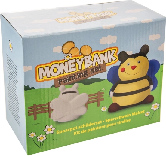 Set creativo de huchas para pintar abeja (8 uds) con pinturas