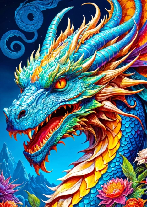 Puzzle Dragón azul 1000 piezas ENJOY