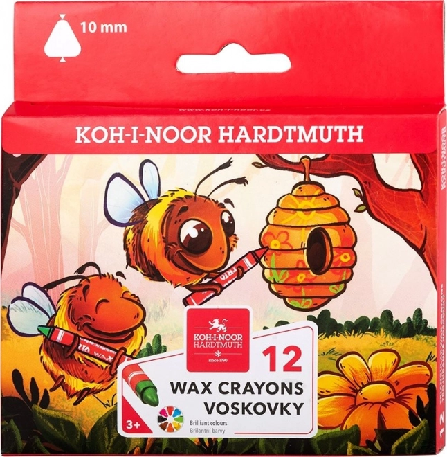 Crayones de cera triangulares 12 uds KOH-I-NOOR