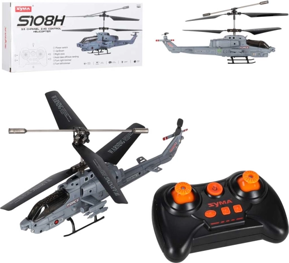Helicóptero RC Syma S108H con giroscopio e iluminación LED