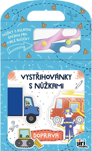 Recortables con tijeras infantiles - transporte