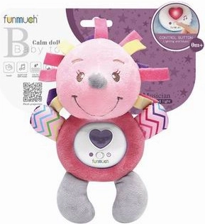 Erizo de peluche interactivo con luz y melodías