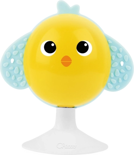 Juguete pollito con ventosa para divertirse en la mesa
