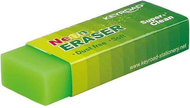 Goma de borrar Keyroad Neon verde