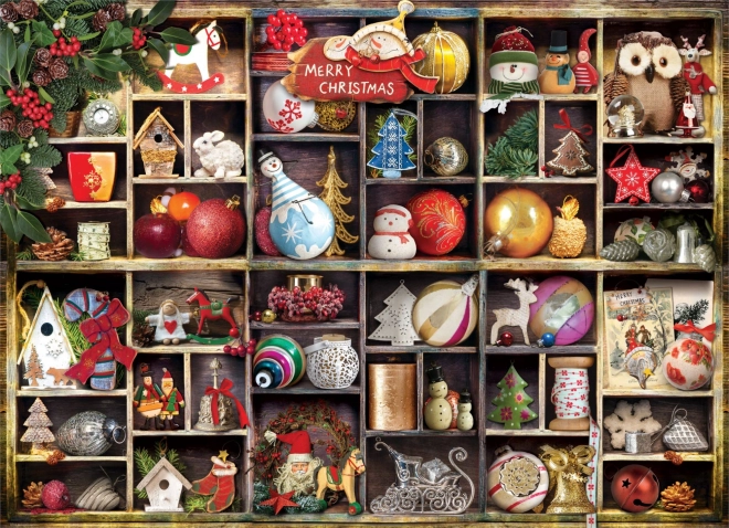 Puzzle Eurographics Adornos navideños 1000 piezas