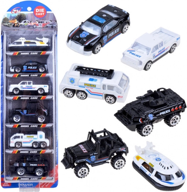 Coches metálicos – set de vehículos militares, 6 uds.