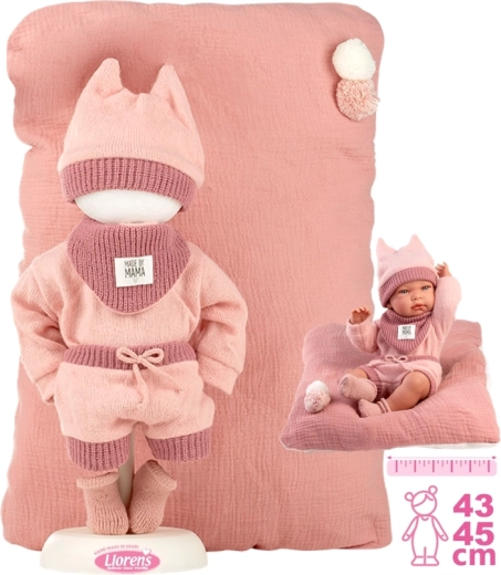 Llorens conjunto de ropa para muñeca New Born 40–42 cm con accesorios, set de 5 piezas