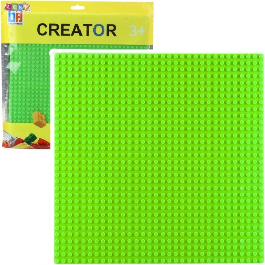 Placa de construcción para bloques verde 25,5x25,5 cm