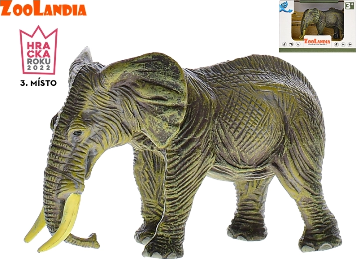 Zoolandia elefante – figura de plástico realista de 11 cm
