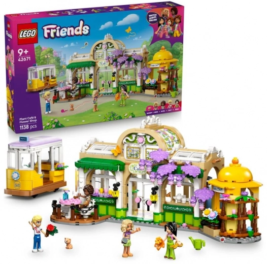 LEGO® Friends 42671 Cafetería llena de plantas y floristería