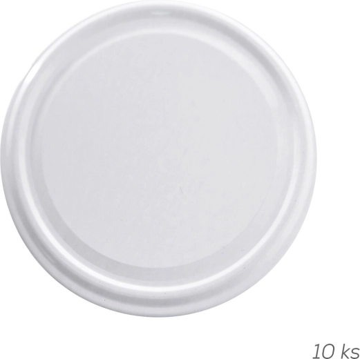 Tapa metálica TO 82 blanca 10 uds