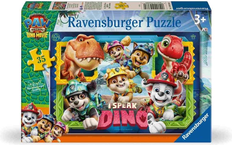 Ravensburger La patrulla canina: película de dinosaurios – puzzle de 35 piezas