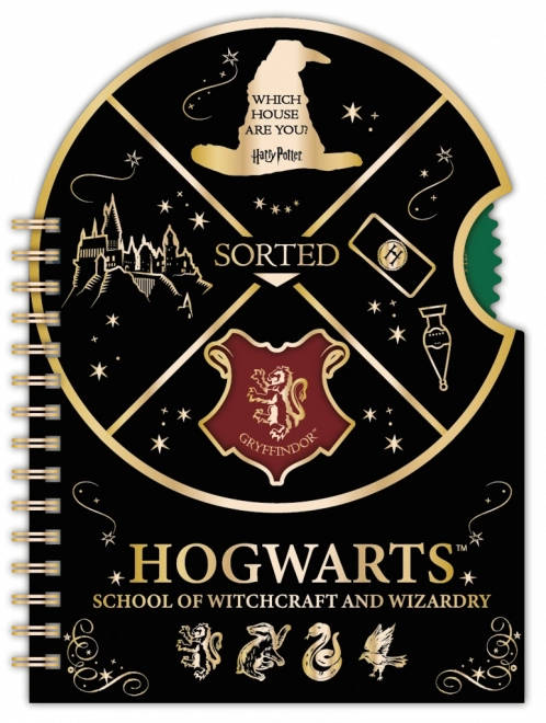 Harry Potter bloc con spinner Hogwarts, rayado