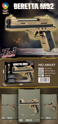 Kit de construcción de pistola con 237 piezas