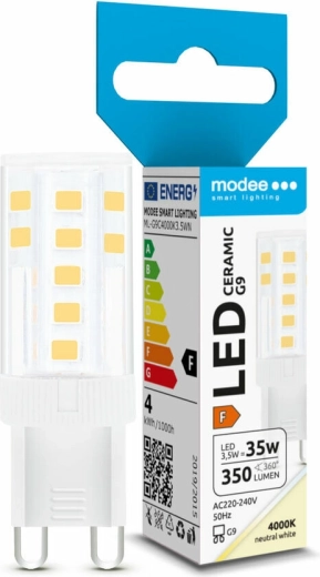 Bombilla LED G9 3,5 W blanco neutro MODEE LIGHTING Ceramic