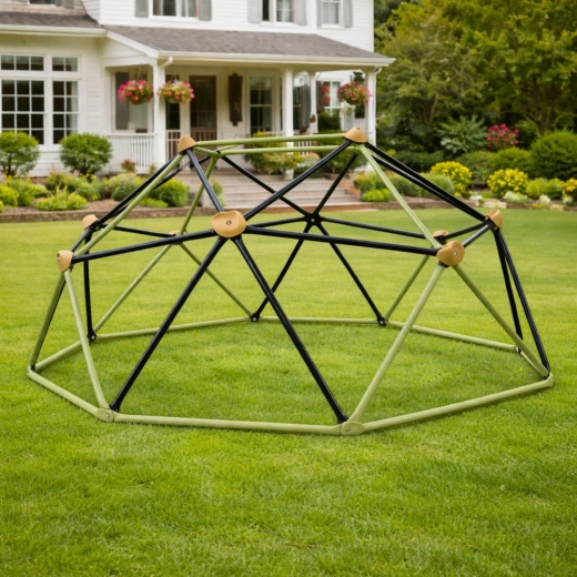 Estructura geodésica estable sin anclaje