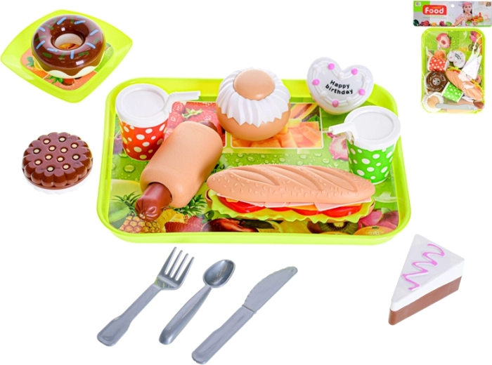Set infantil de comida rápida 21 piezas