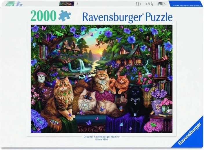 Puzzle Ravensburger Cabaña de gatitos 2000 piezas
