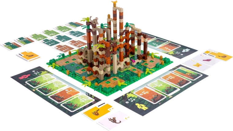 Combinación innovadora de juego de mesa y construcción LEGO