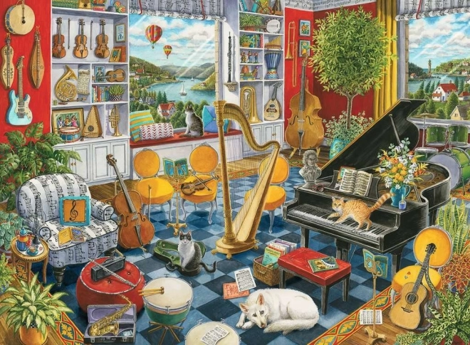 Puzzle Ravensburger Sala de música 500 piezas