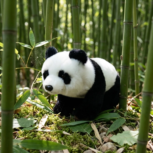 Aspecto realista de panda