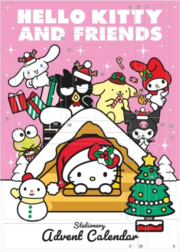 Calendario de Adviento de papelería Hello Kitty y sus amigos