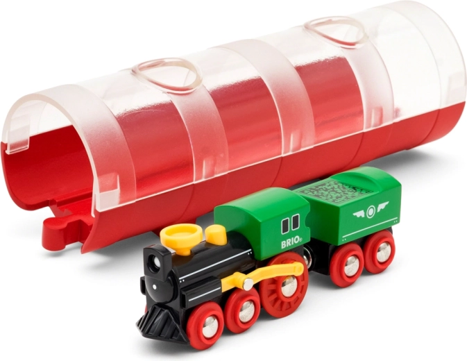 BRIO World túnel y tren de vapor