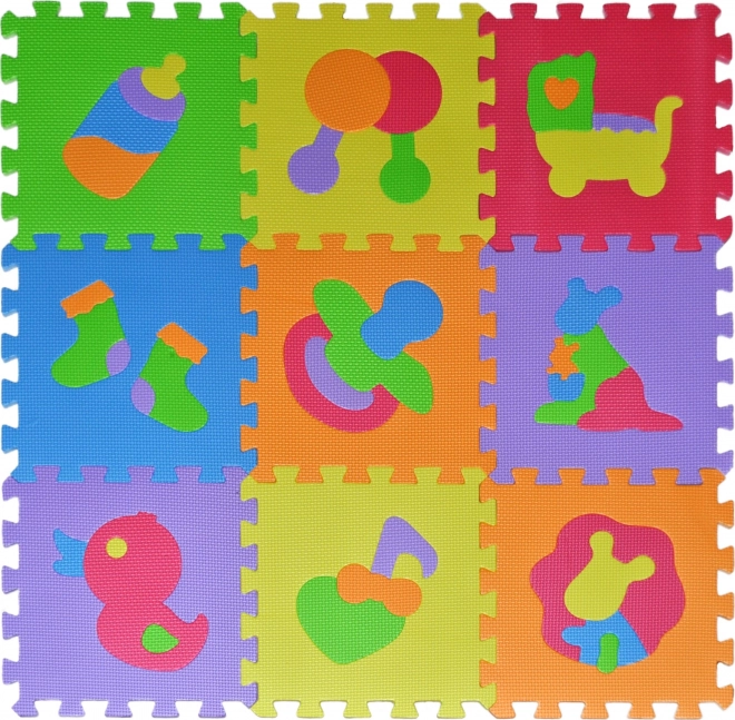 Puzles de espuma con juguetes 28 × 28 cm