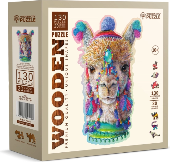 Puzle de madera llama mística 130 piezas WOODEN CITY
