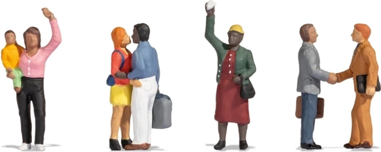 Set de figuras Noch: despedida en la estación H0