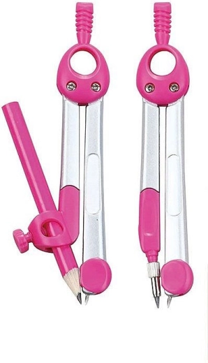 Compás Keyroad Jelly Bean en estuche – rosa