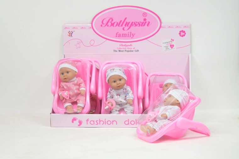 Mini figuras de bebés en portabebés (6 uds)
